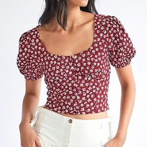 Free People Daisy Chain crop top small